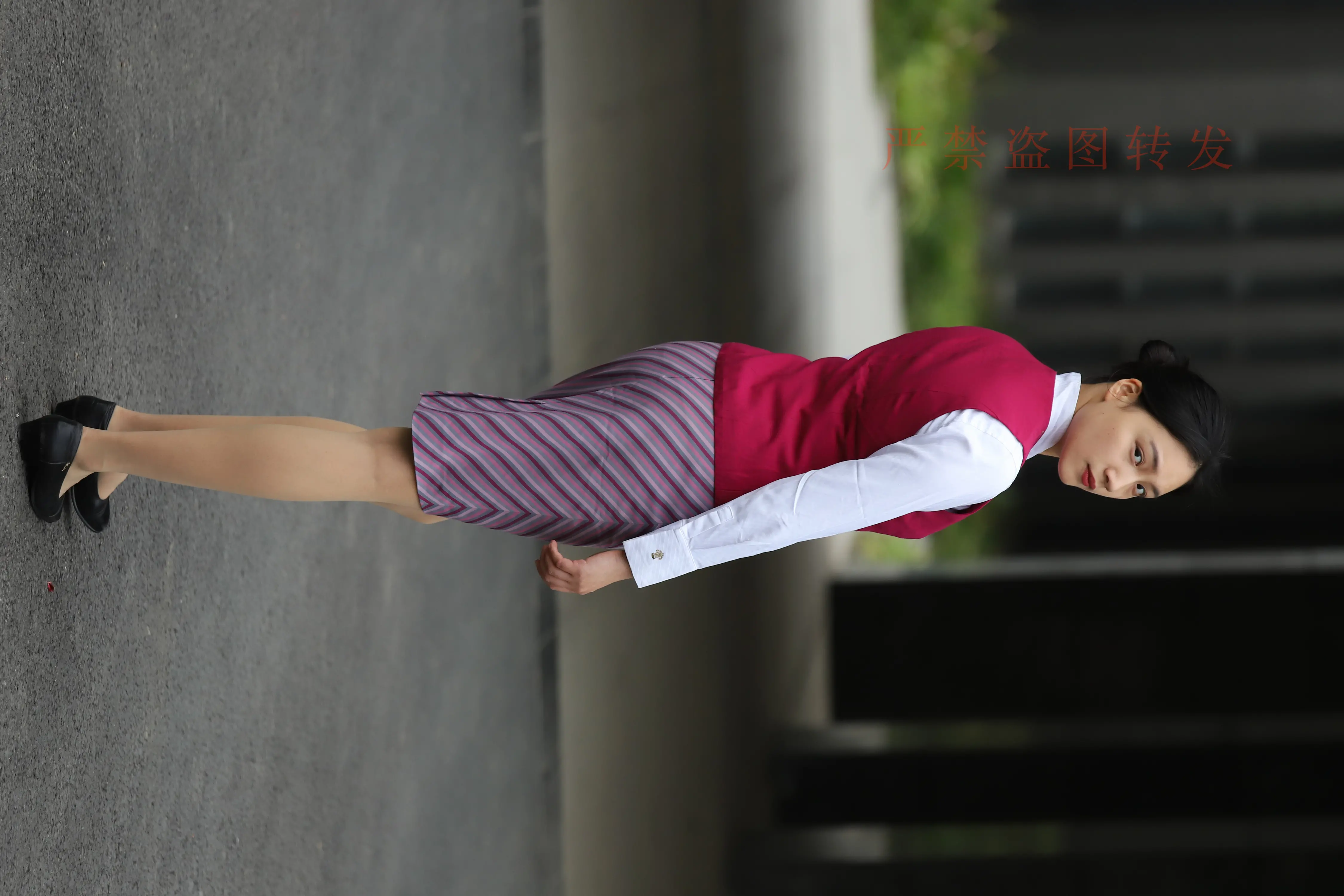 大西瓜爱牙膏 - 空乘制服 [419P1V2G]